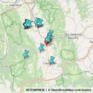Mappa Località Torre del Parco, 62032 Camerino MC, Italia (7.08368)