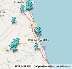 Mappa Borgo Andrea Costa, 63822 Porto San Giorgio FM, Italia (4.88294)