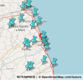 Mappa Borgo Andrea Costa, 63822 Porto San Giorgio FM, Italia (8.647)