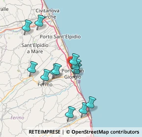 Mappa Borgo Andrea Costa, 63822 Porto San Giorgio FM, Italia (7.43167)