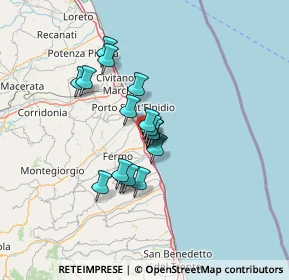 Mappa Borgo Andrea Costa, 63822 Porto San Giorgio FM, Italia (9.82824)
