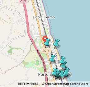 Mappa Via Regioni, 63822 Porto San Giorgio FM, Italia (1.37846)