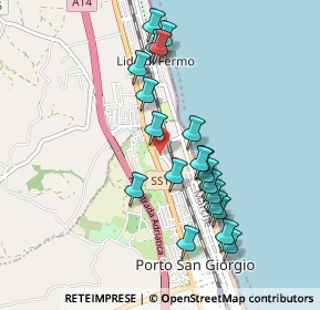 Mappa Via Regioni, 63822 Porto San Giorgio FM, Italia (0.9195)