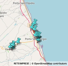 Mappa Via Regioni, 63822 Porto San Giorgio FM, Italia (3.45667)