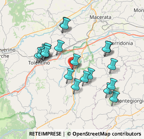 Mappa SP 41, 62010 Urbisaglia MC, Italia (6.966)