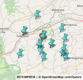 Mappa SP 41, 62010 Urbisaglia MC, Italia (6.87056)