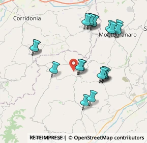 Mappa 63815 Monte San Pietrangeli FM, Italia (4.08)