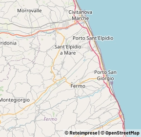 Mappa Contrada San Lorenzo, 63813 Monte Urano FM, Italia (6.5385)