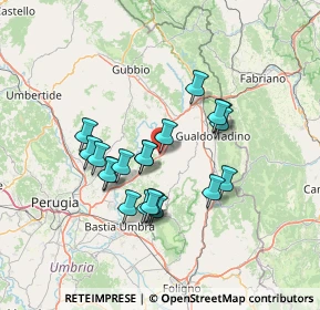 Mappa Via del Risorgimento, 06023 Gualdo Tadino PG, Italia (12.203)