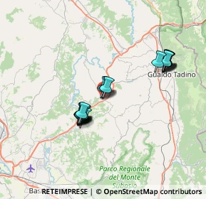 Mappa Via del Risorgimento, 06023 Gualdo Tadino PG, Italia (6.3895)