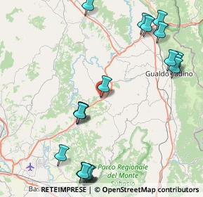 Mappa Via del Risorgimento, 06023 Gualdo Tadino PG, Italia (11.175)