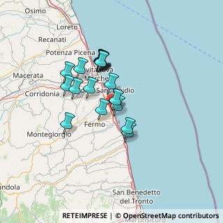 Mappa Via L. Einaudi, 63822 Porto San Giorgio FM, Italia (11.16444)