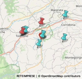 Mappa Via della Rocca, 62010 Urbisaglia MC, Italia (6.16273)