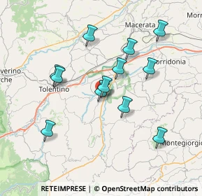 Mappa Via della Rocca, 62010 Urbisaglia MC, Italia (6.98583)