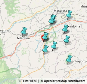 Mappa Via della Rocca, 62010 Urbisaglia MC, Italia (6.76286)