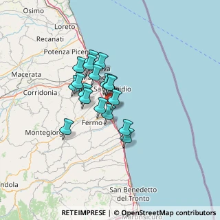 Mappa 63822, 63822 Porto San Giorgio FM, Italia (9.79778)