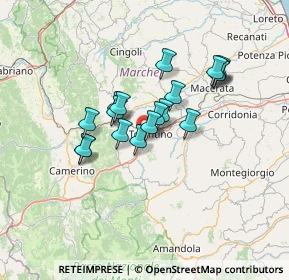 Mappa Case San Martino, 62029 Tolentino MC, Italia (10.71278)
