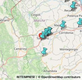 Mappa Case San Martino, 62029 Tolentino MC, Italia (18.07417)