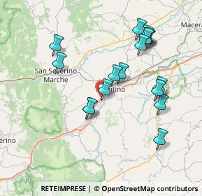 Mappa Case San Martino, 62029 Tolentino MC, Italia (7.81647)