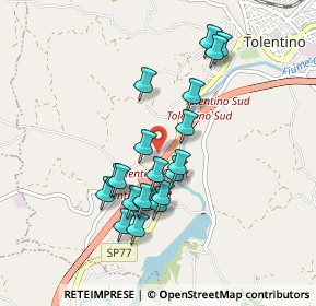 Mappa Case San Martino, 62029 Tolentino MC, Italia (0.84)