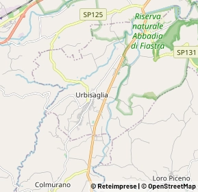 Mappa 62010 Urbisaglia MC, Italia (2.1625)