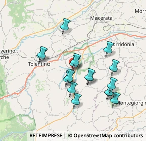 Mappa SP 83, 62010 Urbisaglia MC, Italia (6.61647)