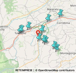 Mappa SP 83, 62010 Urbisaglia MC, Italia (6.42273)