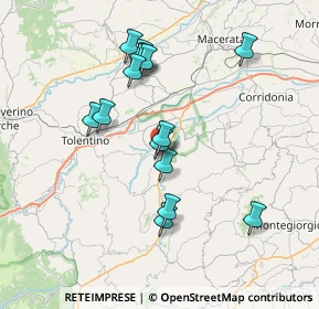 Mappa SP 83, 62010 Urbisaglia MC, Italia (7.176)