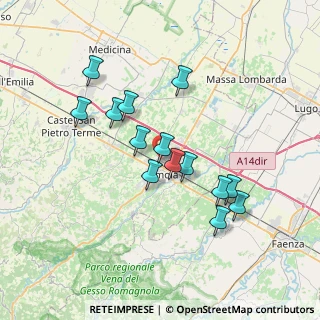 Mappa Via Fanin, 40026 Imola BO, Italia (6.50643)