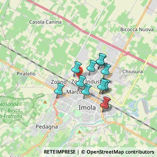 Mappa Via Fanin, 40026 Imola BO, Italia (1.34846)