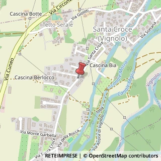 Mappa Via Santa Croce, 46E, 12010 Vignolo, Cuneo (Piemonte)