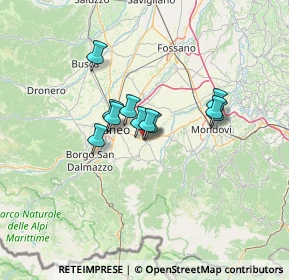 Mappa Via Vecchia di Cuneo, 12081 Beinette CN, Italia (9.05)