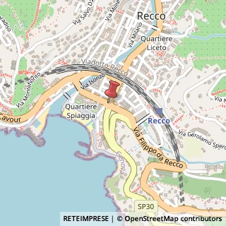 Mappa Via Andrea Doria, S/N, 16036 Recco, Genova (Liguria)