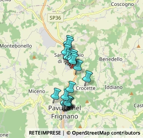Mappa Via Poliziano, 41026 Pavullo nel Frignano MO, Italia (1.389)