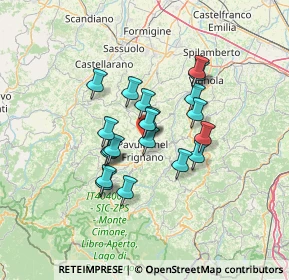 Mappa Via Poliziano, 41026 Pavullo nel Frignano MO, Italia (10.3365)