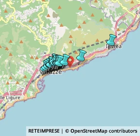 Mappa Via Guglielmo Marconi, 17018 Varazze SV, Italia (1.09)