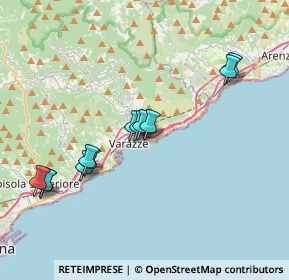 Mappa Salita Cavetto, 17019 Varazze SV, Italia (3.69417)