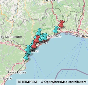 Mappa Salita Cavetto, 17019 Varazze SV, Italia (9.47867)