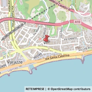 Mappa Via Milano, 1, 17019 Varazze, Savona (Liguria)