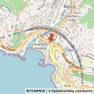 Mappa Via Biagio Assereto,  33, 16036 Recco, Genova (Liguria)