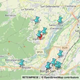 Mappa Via Cervasca, 12010 Vignolo CN, Italia (2.65545)