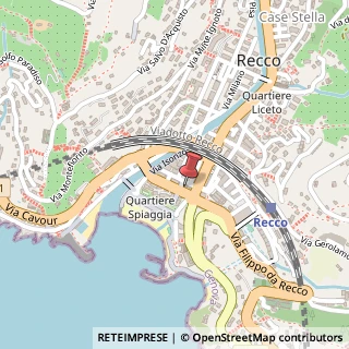 Mappa Via Biagio Assereto, 27, 16036 Recco, Genova (Liguria)