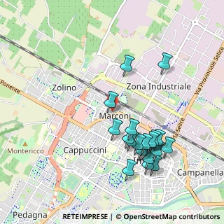 Mappa Via L. Zappi Ceroni, 40026 Imola BO, Italia (1.026)