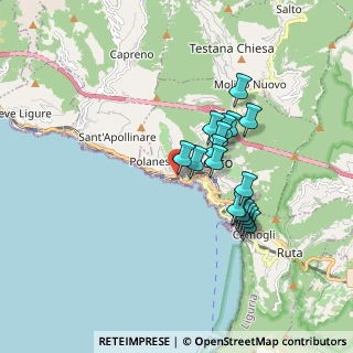 Mappa Viale Privato Fiorito, 16036 Recco GE, Italia (1.47765)