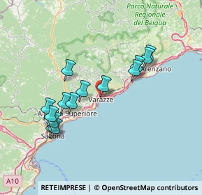 Mappa Via Recagno Alessandro, 17019 Varazze SV, Italia (7.10714)