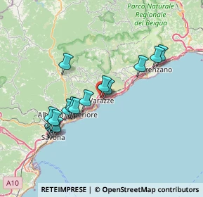 Mappa Via Recagno Alessandro, 17019 Varazze SV, Italia (6.98867)