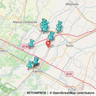 Mappa Via Ponte Valle, 48018 Faenza RA, Italia (6.78429)