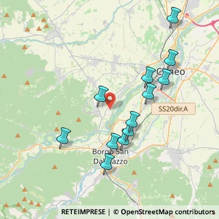 Mappa Via Santa Croce, 12010 Vignolo CN, Italia (3.985)
