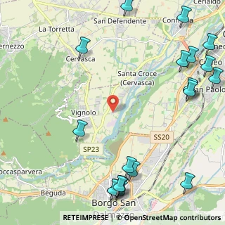 Mappa Via Santa Croce, 12010 Vignolo CN, Italia (3.299)