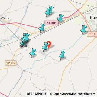 Mappa Via Argine Sinistro Montone, 48026 Russi RA, Italia (4.37357)